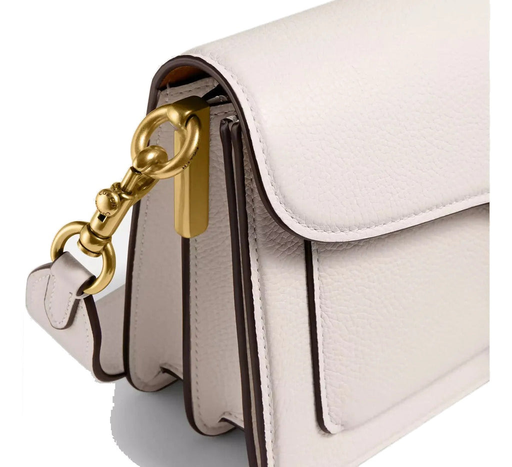 Bolsa Coach Tabby Shoulder 26 Off White - Branco Liso Ouro