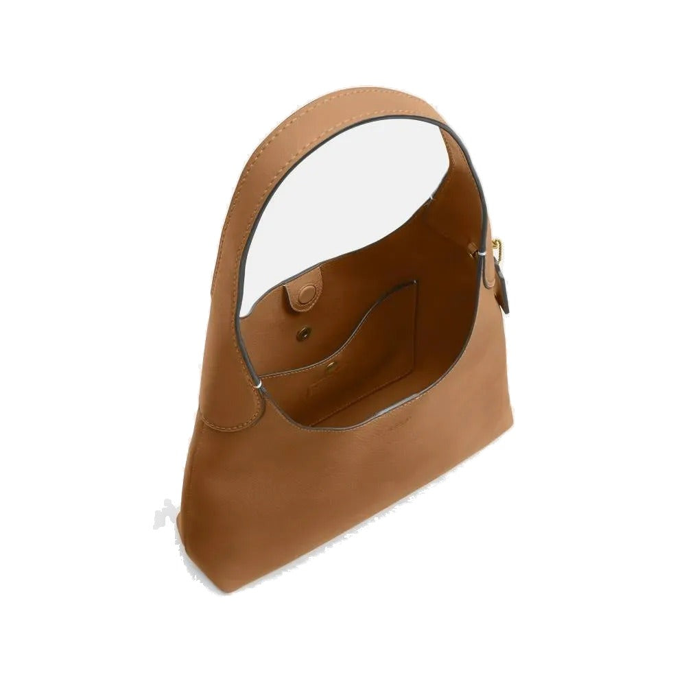 Coach Brooklyn 28 Hobo Marrom-claro Liso