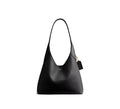 Coach Bolsa de Ombro Preto Lisa Ouro