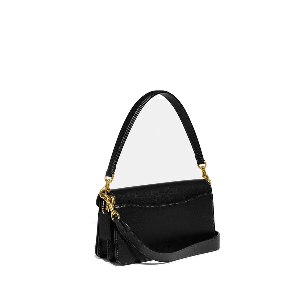 Coach Tabby Shoulder Bag Transversal Preto Liso Ouro