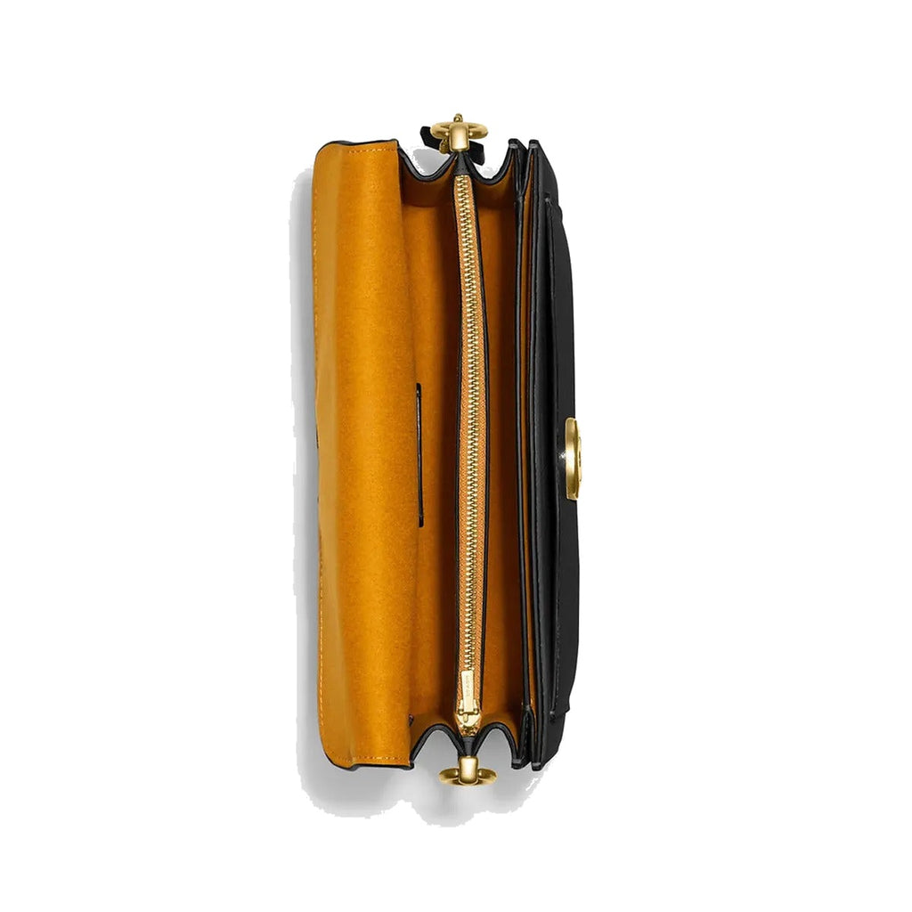 Coach Tabby Shoulder Bag Transversal Preto Liso Ouro