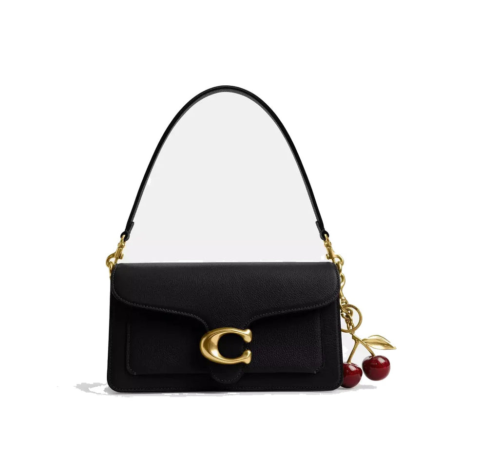 Coach Tabby Shoulder Bag Transversal Preto Liso Ouro